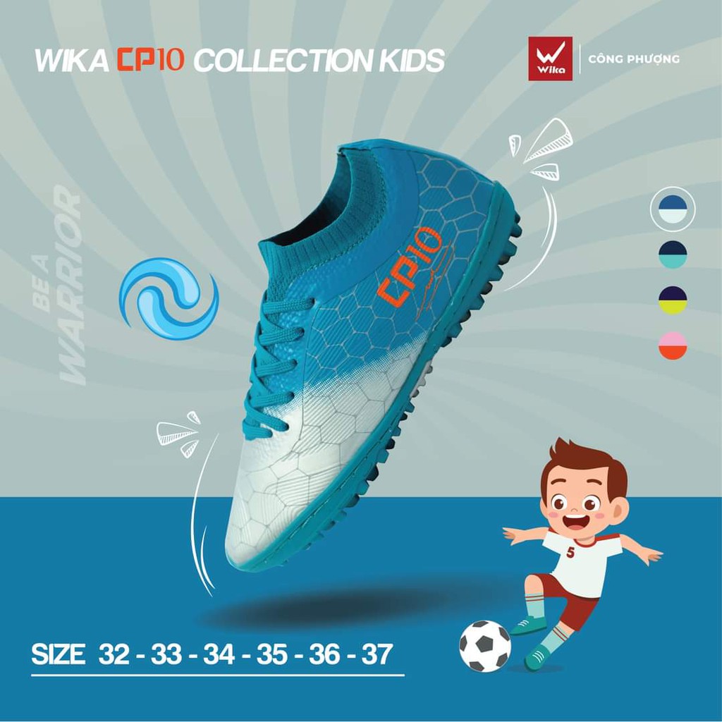 Giày wika CP 10 chính hãng WK- Giày bóng đá sân cỏ nhân tạo chính hãng wk