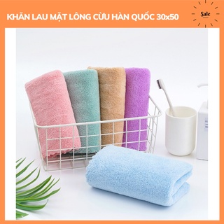 Khăn lau mặt lông cừu Hàn Quốc mềm mịn 30 x 50 cm
