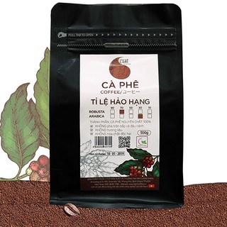 Cà phê dạng bột nguyên chất 100% hảo hạng - 70% robusta + 30% arabica - light coffee - gói 100g - 200g - 250g -500g