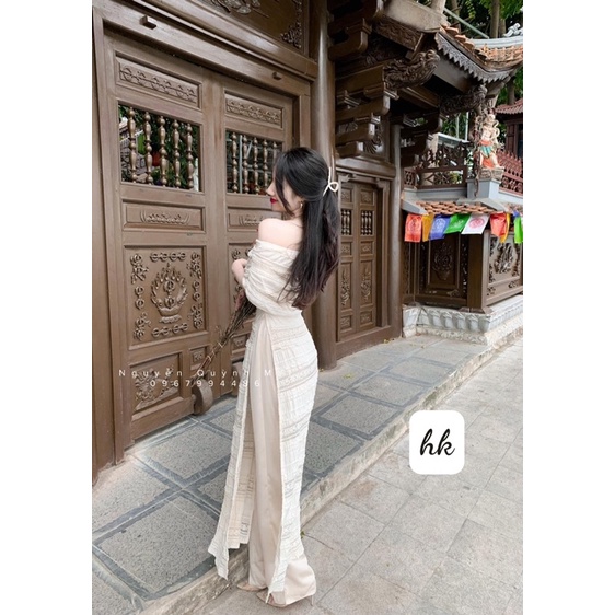 SET ÁO DÀI REN TRỄ VAI HOT HIT | BigBuy360 - bigbuy360.vn