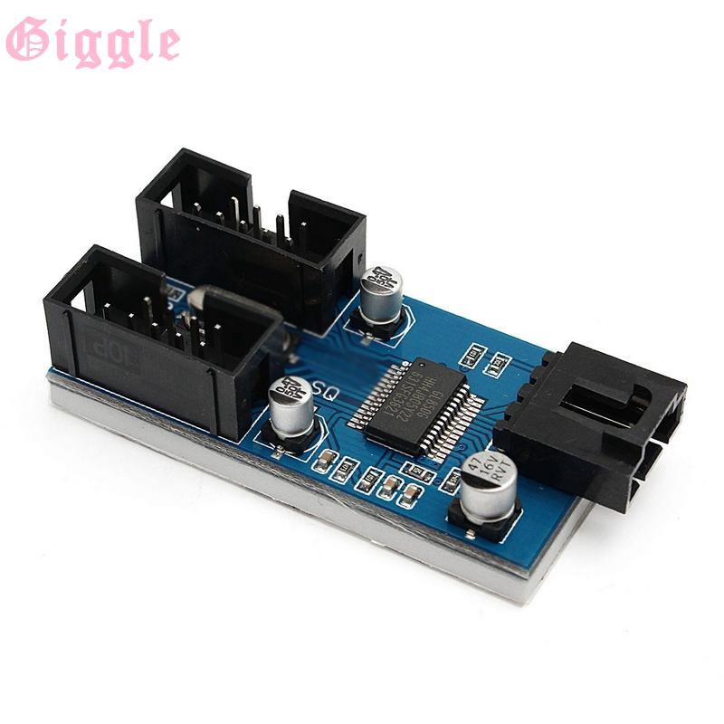 Bộ bo mạch mở rộng 9 chân cắm kết nối 1 cổng USB với 2 cổng USB kèm dây cáp | BigBuy360 - bigbuy360.vn