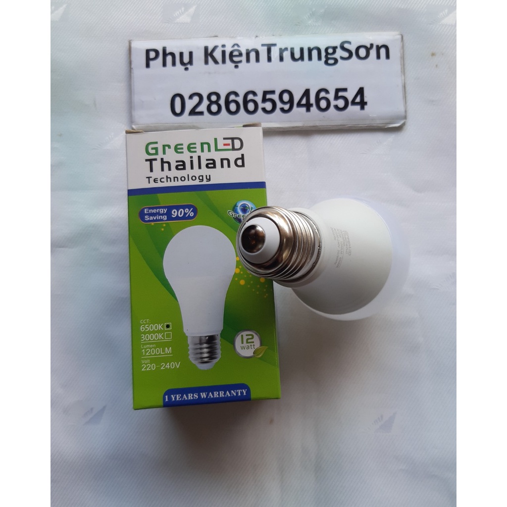 Bóng đèn bulb búp Greenled 12W sáng trắng