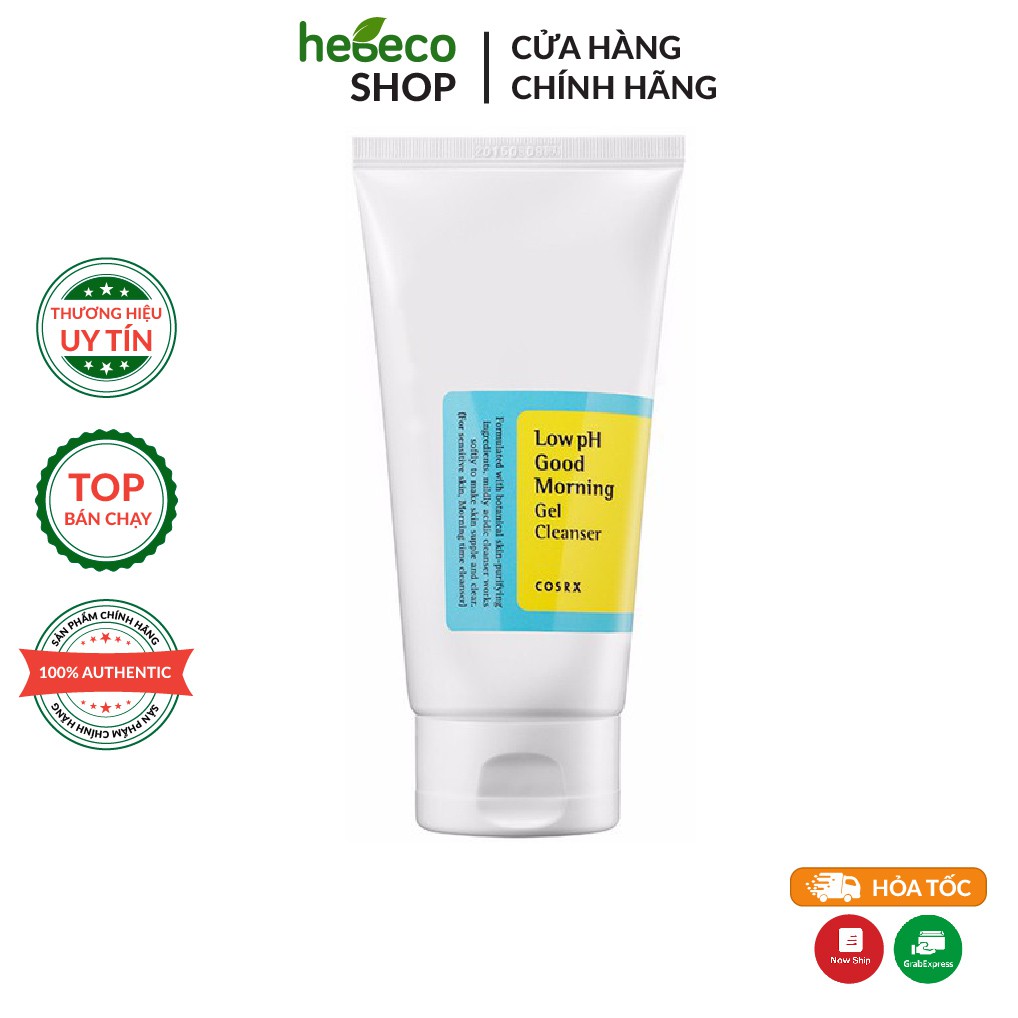 Sữa Rửa Mặt Diu nhẹ và Cân Bằng Da Cosrx Low pH Good Morning Gel Cleanser 150ml - Hàn Quốc Chính Hãng
