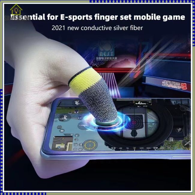 Set 2 Bọc Ngón Tay Famy Bằng Sợi Bạc Siêu Mỏng Thoáng Khí Chống Mồ Hôi 24-pin