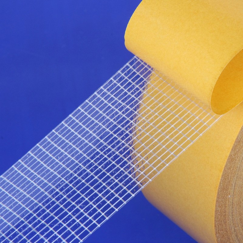 Oxygen072 Băng keo hai mặt dạng lưới 2Roll Double Sided Carpet Tape 10m Length Strong Adhesive Fiberglass for Hardwood Floor Door Window