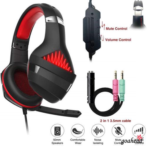 Tai nghe chơi game ne1-3.5mm âm thanh stereo có dây cho Laptop PC PS4