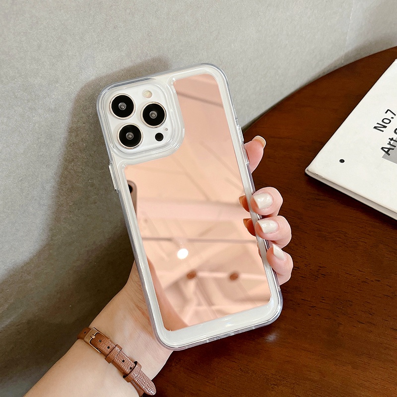 Ốp Điện Thoại Cứng Chống Sốc Có Gương Trang Điểm Cho iPhone 11 Pro MAX 12 13 Pro MAX 12pro X XS MAX XR