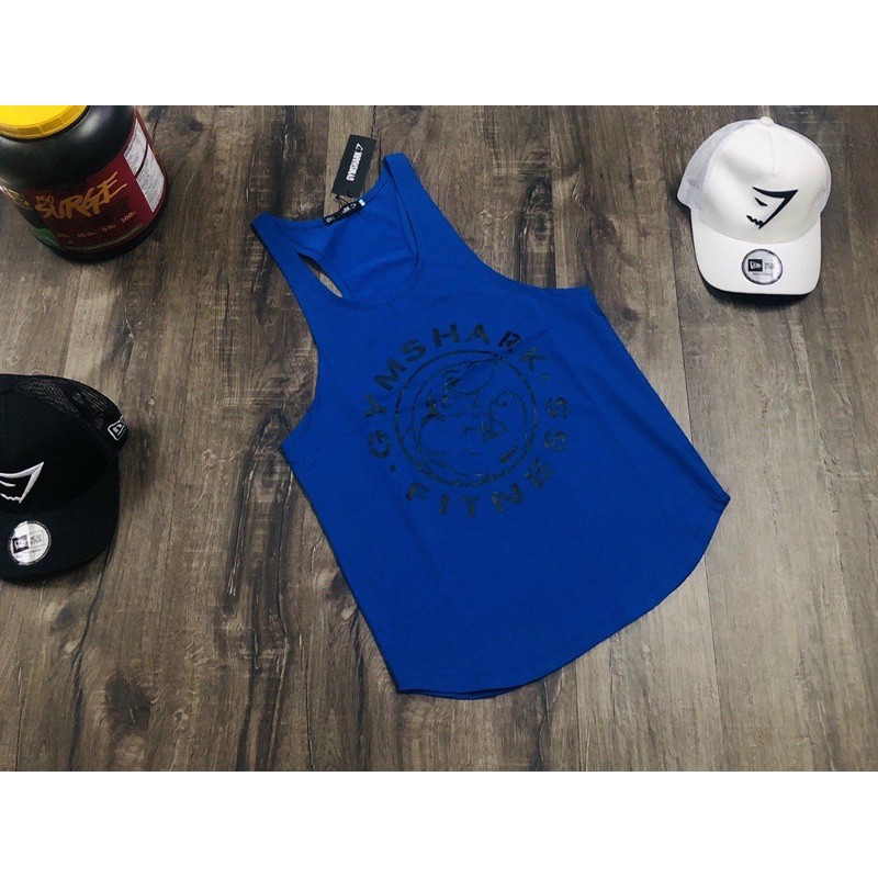 ÁO BA LỖ GYMSHARK LOGO TRÒN - ÁO TANKTOP TẬP GYM CAO CẤP THUN COTON MÁT MẺ