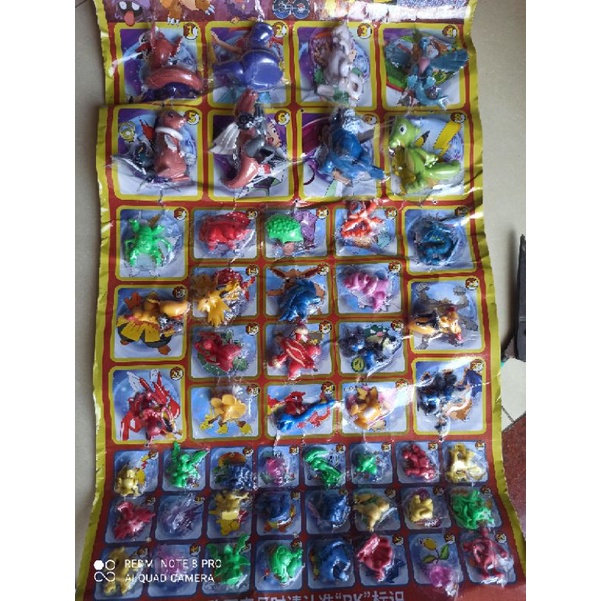 vỉ đồ chơi pokemon bốc thăm trúng thương vỉ 50 con thú.150phiếu