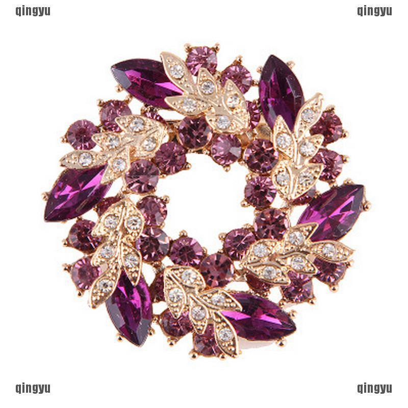 Trâm Cài Áo Mạ Vàng Đính Đá Lấp Lánh