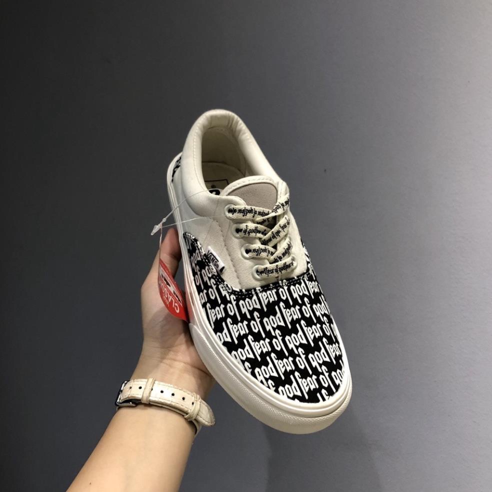 Giày Vans chữ FOG FEAR OF GOD buộc dây thể thao sneaker nam nữ Hot trend