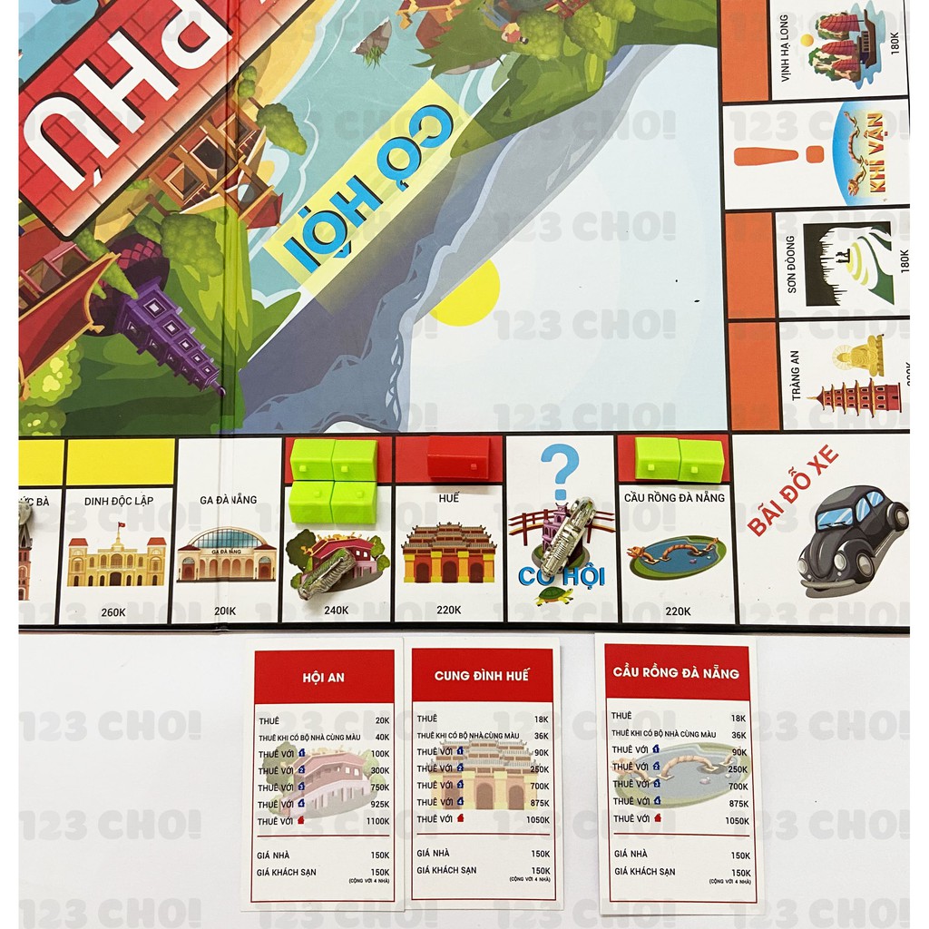 [COMBO 5 IN 1] Đồ chơi Game giải trí Việt hóa nổi tiếng Cờ Tỷ Phú Monopoly + Ma sói + Bang!+ Coup + Tarot giá rẻ bất ngờ