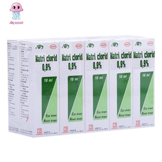 Nước muối sinh lý NACL 0.9% rửa mũi và rửa mắt phù hợp với mọi đối tượng, mọi lứa tuổi, - Lốc 10 chai