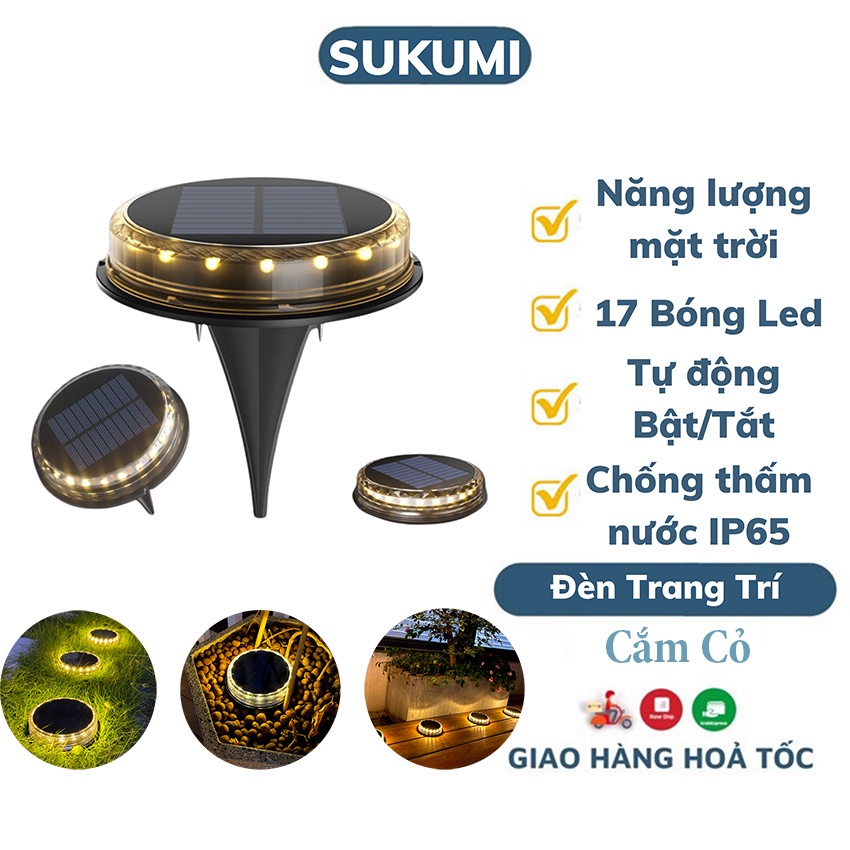 Đèn năng lượng mặt trời sân vườn trang trí bãi cỏ, ban công, lối đi, cầu thang, quán cà phê, biệt thự, chống nước IP65