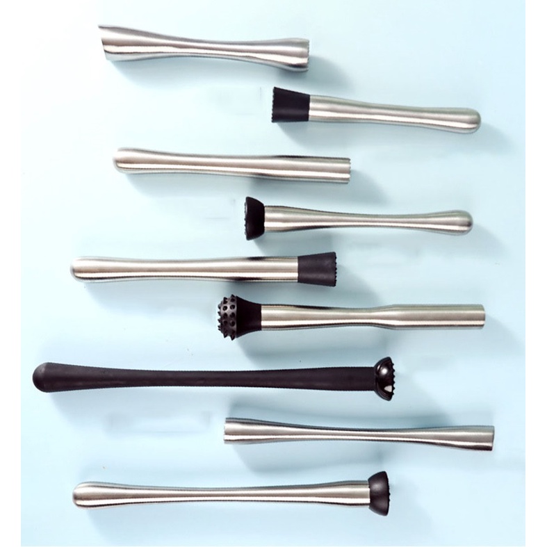 Chày dầm pha chế dành cho Bartender, Bar Muddler kim loại và nhựa pp, nhiều loại - Loking