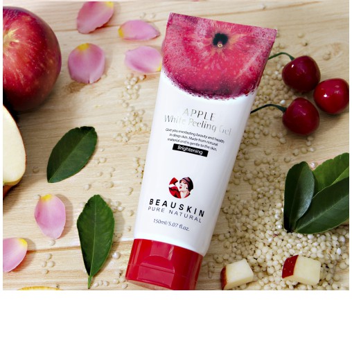 HÀNG CHÍNH HÃNG- Tẩy Da Chết Xóa Mờ Thâm Xạm Tái Tạo Và Dưỡng Trắng Da Beauskin Apple White Peeling Gel  Hàn quốc 150ml