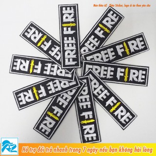 Sticker ủi thêu logo game Free Fire - Patch logo ủi quần áo balo S25