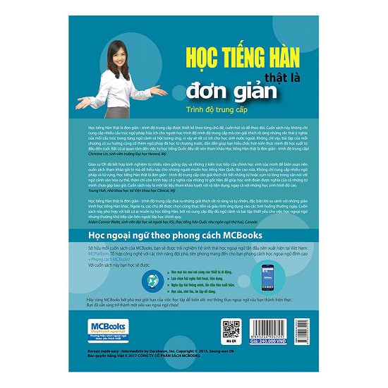 Sách Học tiếng Hàn thật là đơn giản trình độ trung cấp