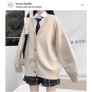 Basic cardigan ( Áo khoác cardigan trơn )