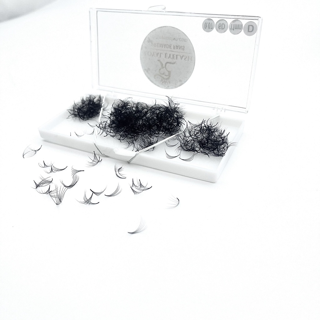 Mi Fans Sẵn 6D ROYAL EYELASH Lông Chồn Cao Cấp / 500 - 1000 fans / C,CC,D / 0.07