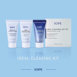 Bộ làm sạch IOPE ideal cleansing gift set brightening care 3 món