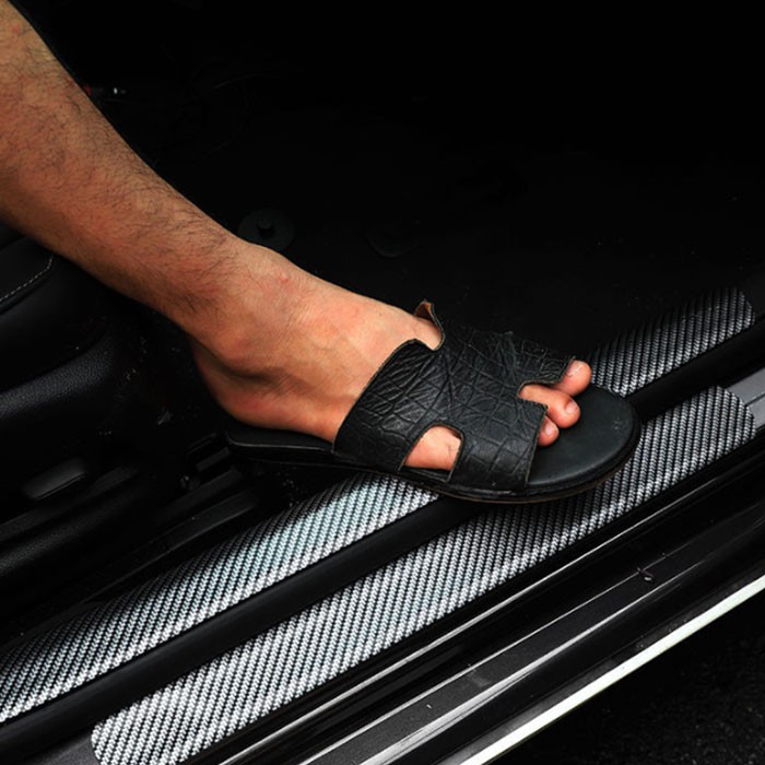 Miếng nẹp dán chống xước mạ cacbon cho ô tô nẹp carbon chống trầy nhiều vị trí xe hơi TOO-STORE