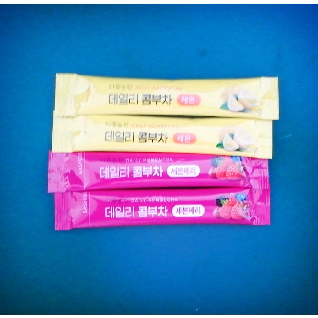 ❤️READY STOCK❤️ Daily kombucha Lemon 20 T + Seven berry 20T +