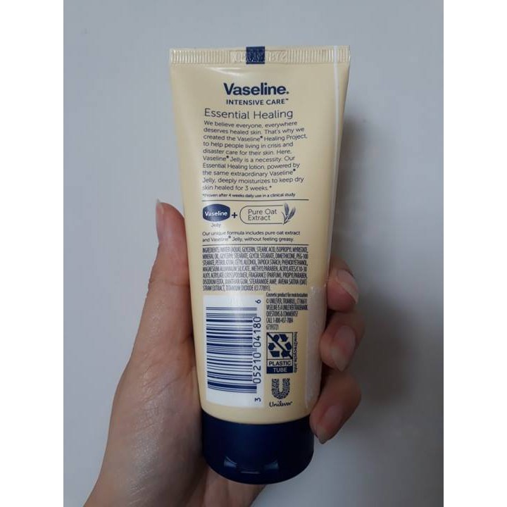 Lotion dưỡng thể VASELINE INTENSIVE CARE ESSENTIAL HEALING 100ml