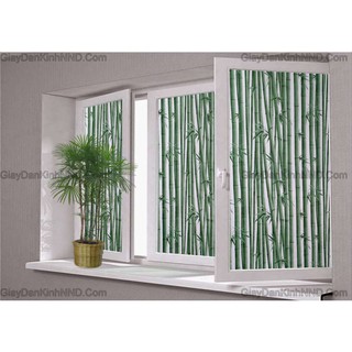 Decal dán kính câyTrúc xanh khổ rộng 90cm