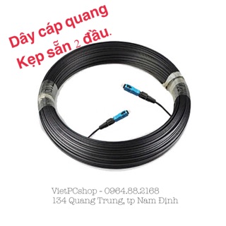Cáp quang 1FO đã kẹp sẵn 02 đầu, Ứng dụng lắp Camera, Kéo mạng đi xa hơn