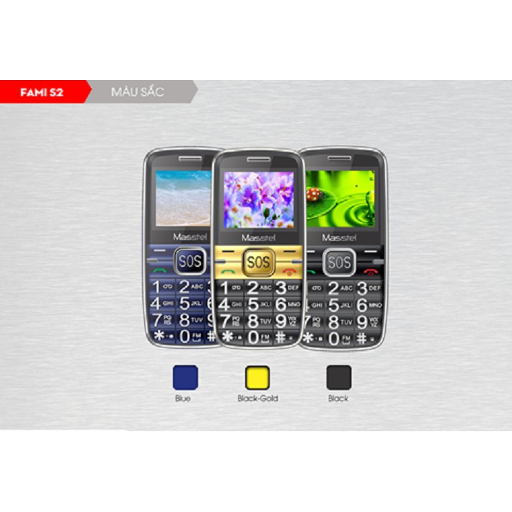 Điện thoại Masstel Fami S2 CHO NGƯỜI GIÀ - LOA TRONG TO, PHÔNG CHỮ TO CHÍNH HÃNG | BigBuy360 - bigbuy360.vn