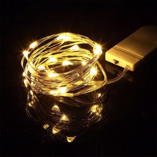 ? TẶNG PIN  ĐÈN LED 3M TRANG TRÍ HỘP QUÀ, HOA SÁP, BÁNH SINH NHẬT