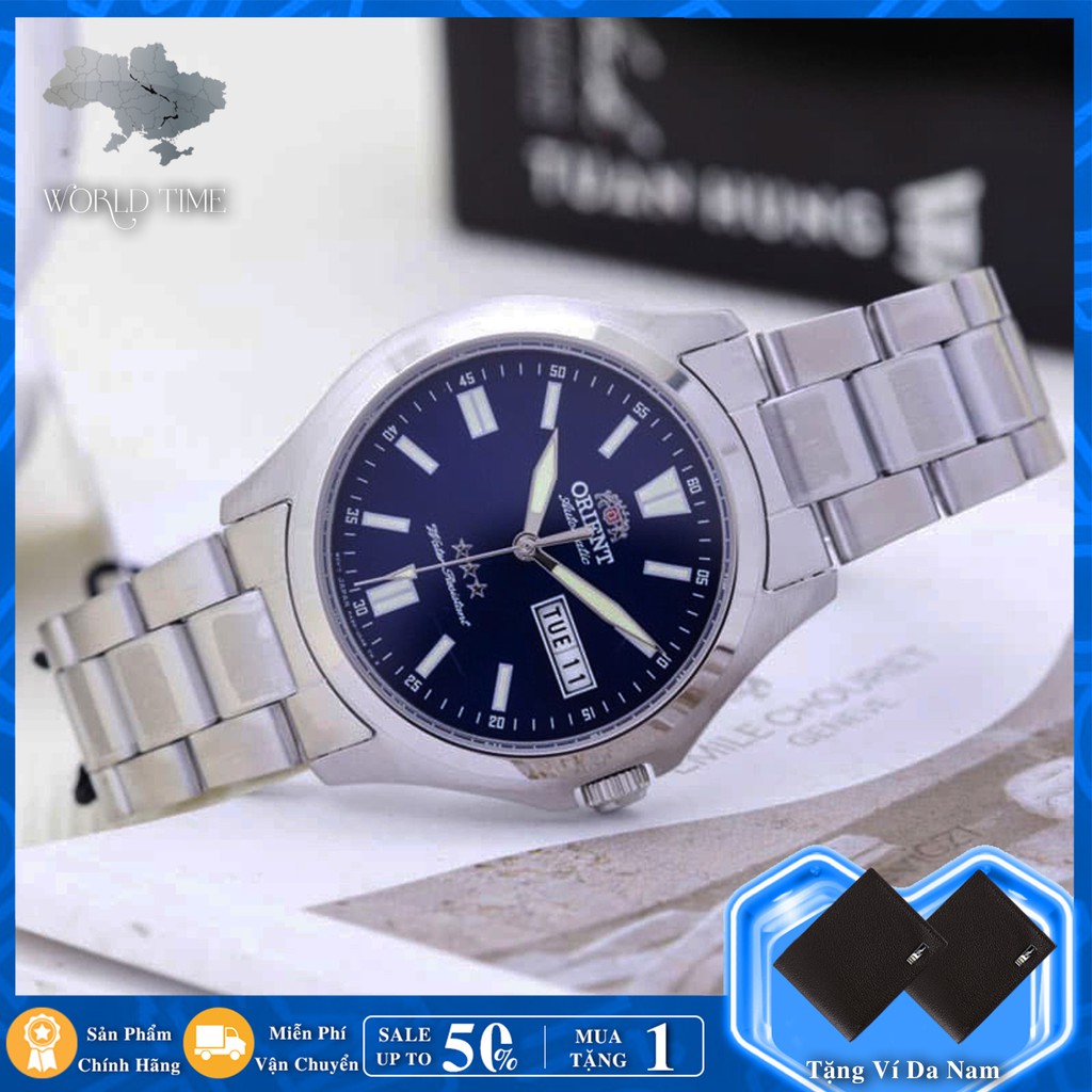Đồng hồ Nam Orient RA-AB0F09L19B Chính hãng, Bảo hành 3 năm, Chống nước, Chống xước, Dây thép