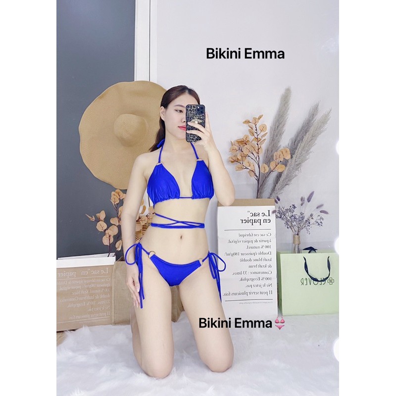Bikini Tam Giác Khoen Dây Dài Quấn Nhiều Vòng (Hình thật shop chụp)