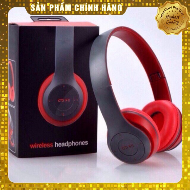 Tai nghe chụp tai Bluetooth P47 chính hãng cực êm đàm thoại nghe nhạc tốt