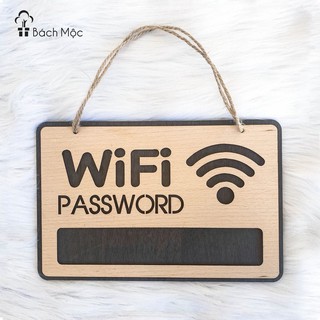 Bảng gỗ Pass Wifi Decor Shop Độc Đáo