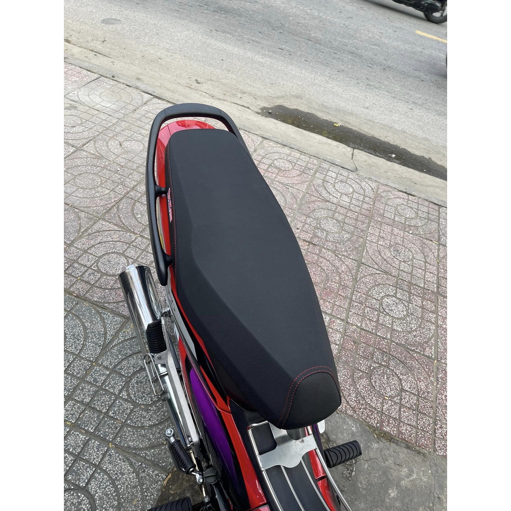 Khung Yên + mút da 3D chỉ đỏ gọt 2 tầng cho Wave nhỏ, Dream " siêu yêm "