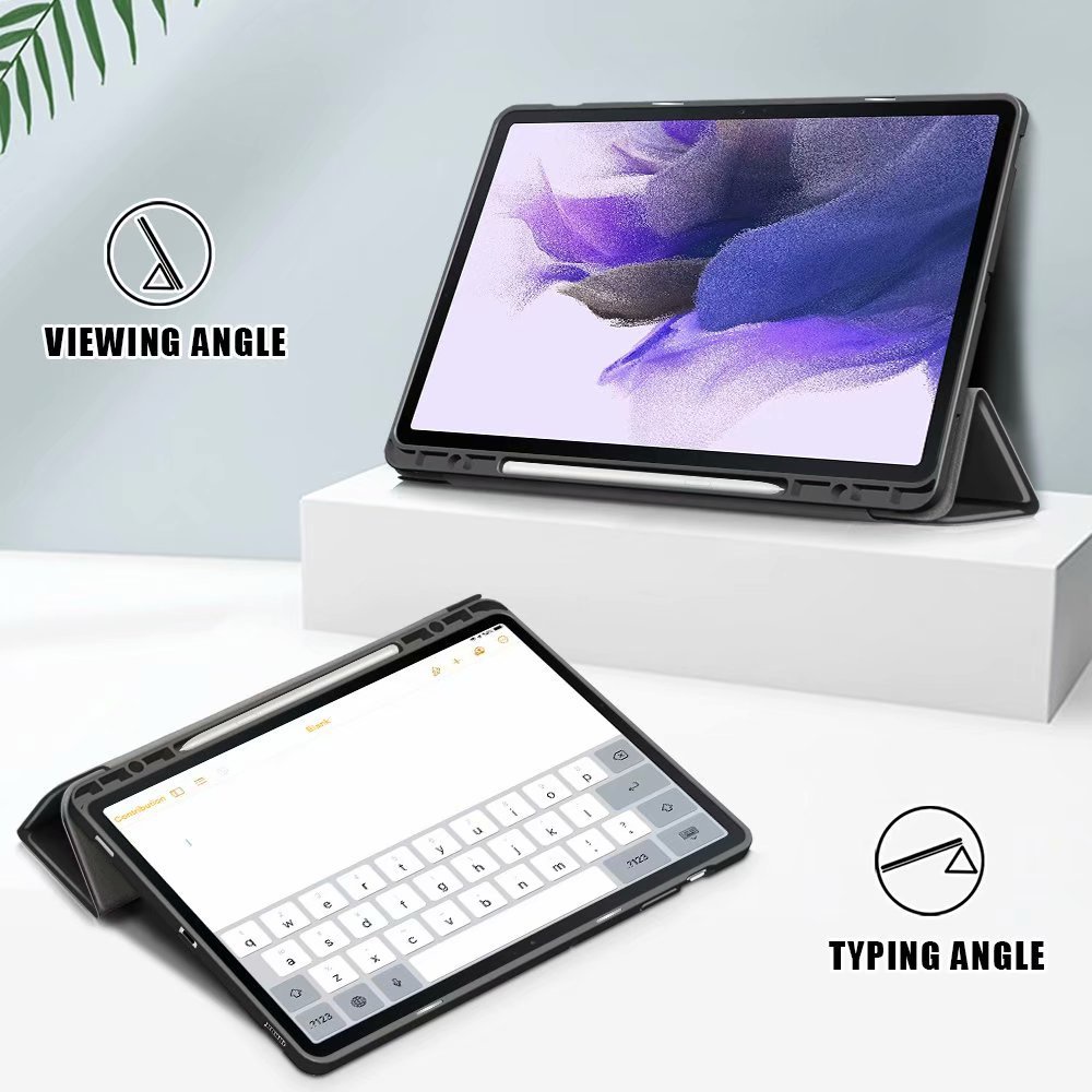 [Có Khay Bút-Ảnh Thật] Bao da Samsung Tab S7/ S8 11&quot; X706/T875 Lưng Dẻo Gấp 3 Khúc