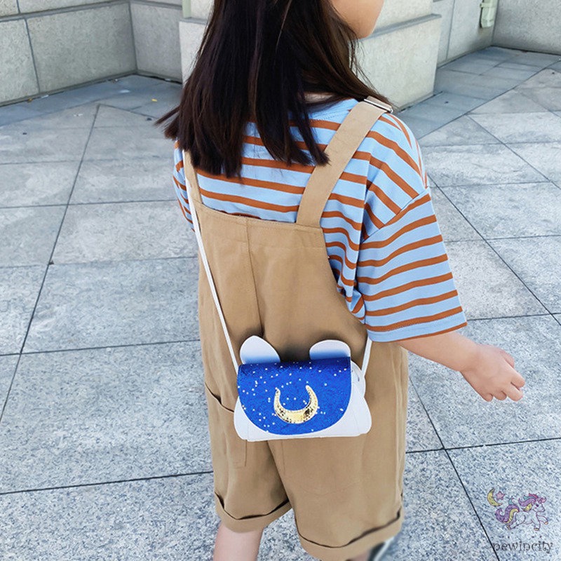 Túi Đeo Chéo Đựng Tiền Xu Họa Tiết Hoạt Hình Kiểu Hàn Quốc Thời Trang Mùa Hè Cho Bé Gái