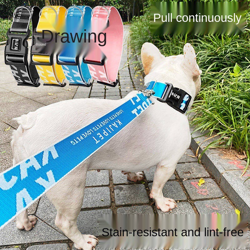  Kajipet Dog Collar Medium Large Dog Neck Ring Anti-Tightening Neck Ring Corgi/French Bulldog Pet Hand Holding Rope Supplies Pet Supplies & Pet Dog products Pet fashion products