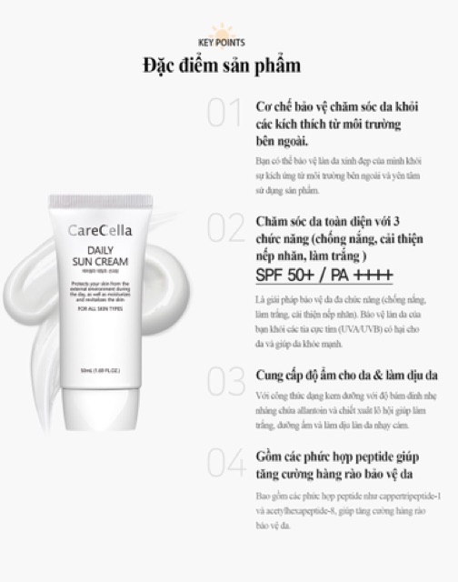 Kem chống nắng CareCella SPF50++++