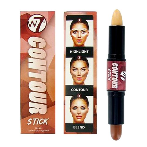 Tạo Khối Che Khuyết Điểm Dạng Thỏi 2 Đầu W7 Highlight And Contour Stick