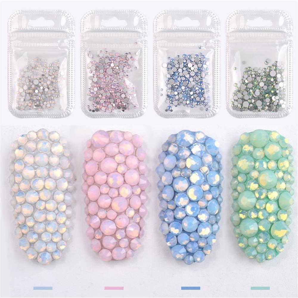 BORAG Đá Opal 3D SS4-SS20 Nhiều Kích Cỡ Đính Móng Nghệ Thuật