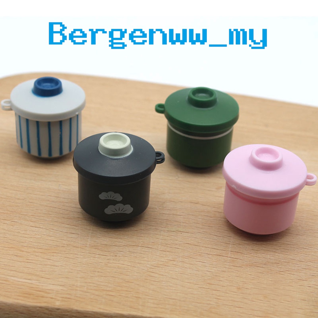 Bergenww_my Simulation Rice Cooker Exquisite Doll Decor Plastic Egg Steamer Model Dollhouse Kitchen Accessories for Kids