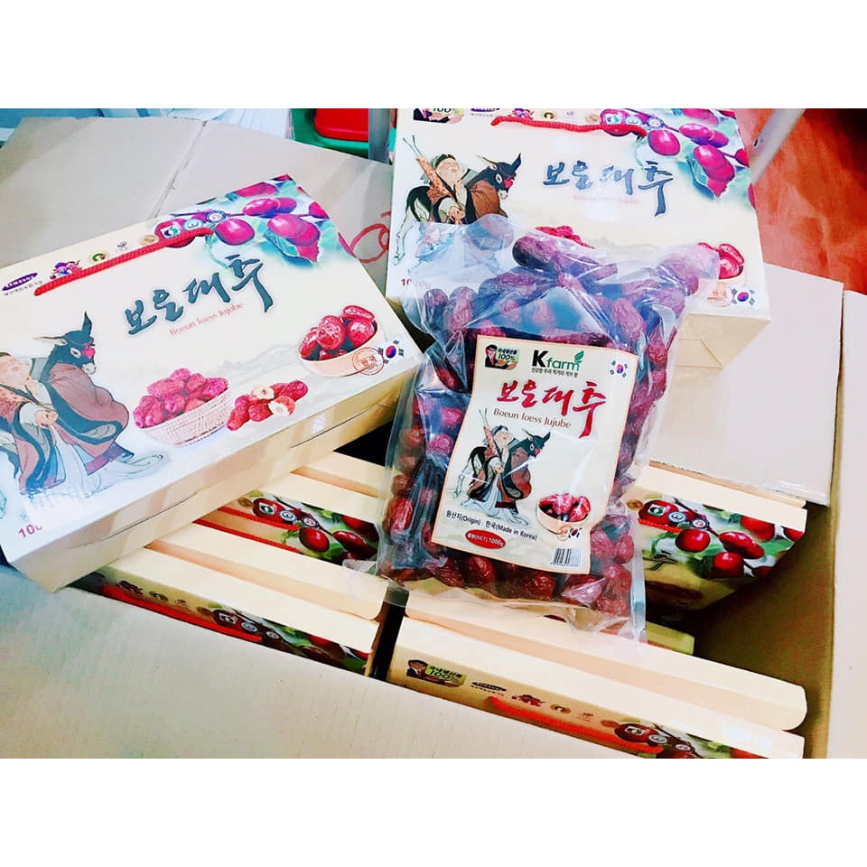 SIÊU KHUYẾN MẠI: 2 KG TÁO ĐỎ HỘP SẤY KHÔ HÀN QUỐC (HỘP 1KG)