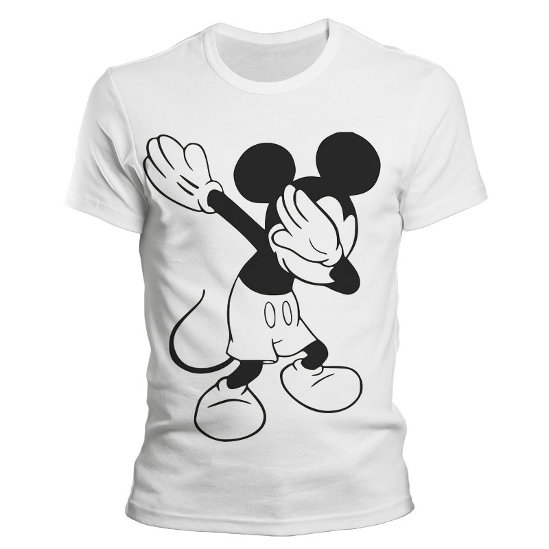 Áo Thun Tay Ngắn In Hình Chuột Mickey 3D Thời Trang Mùa Hè Cho Nam Và Nữ