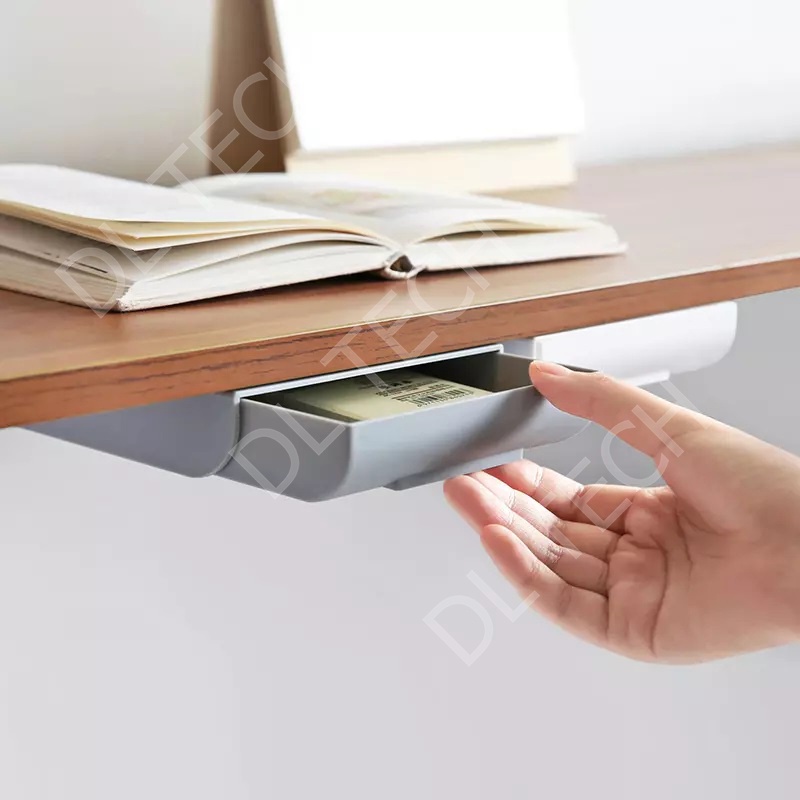 Hộc dán ngăn kéo dán gầm bàn mini để đồ tiện ích cực gọn gàng mã NK DL TECH