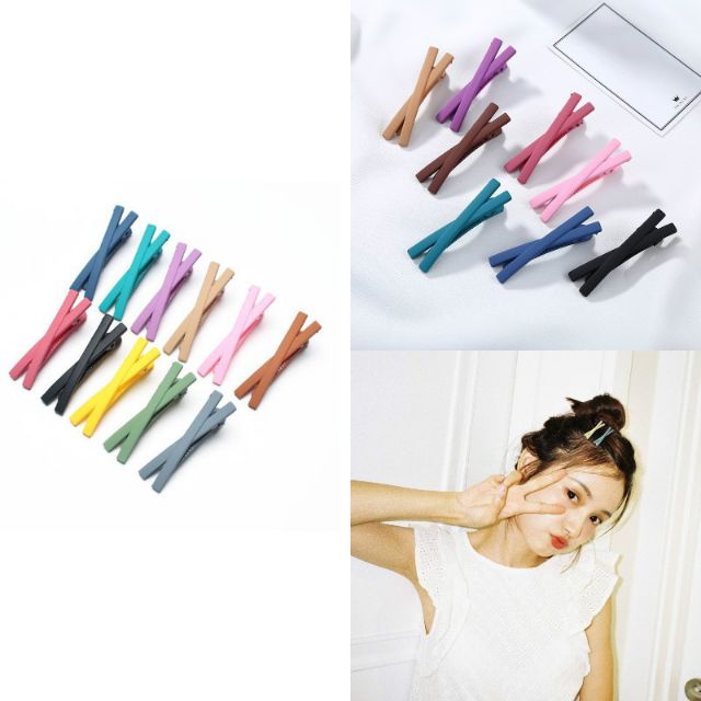 Kẹp tóc hình chữ X đẹp dễ thương cá tính Hot phong cách Hàn Quốc dễ thương siêu cute hot hit nhiều màu giá rẻ