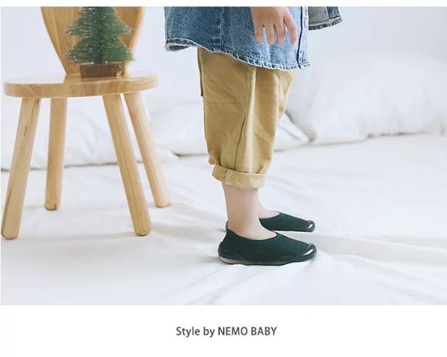 Giày bún siêu mềm, giày tập đi cho bé hãng Nemo Baby cao cấp