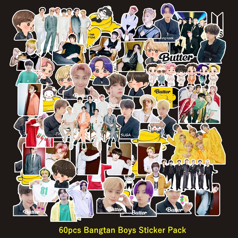 Miếng Dán Trang Trí Album Hình Nhóm Nhạc BTS